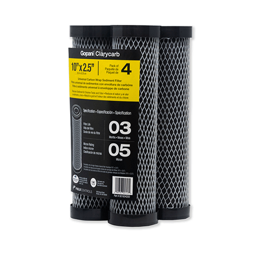 Clarycarb Activated Carbon Wrap Sediment Filter Polypropylene 5 Micron 10 x 2½